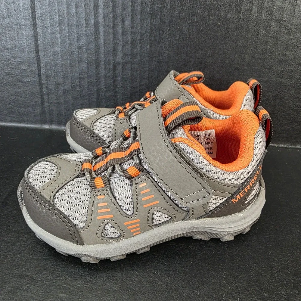 Merrell Trail Quest Grey Orange Toddler Hiking Shoes ML267854 Size 5